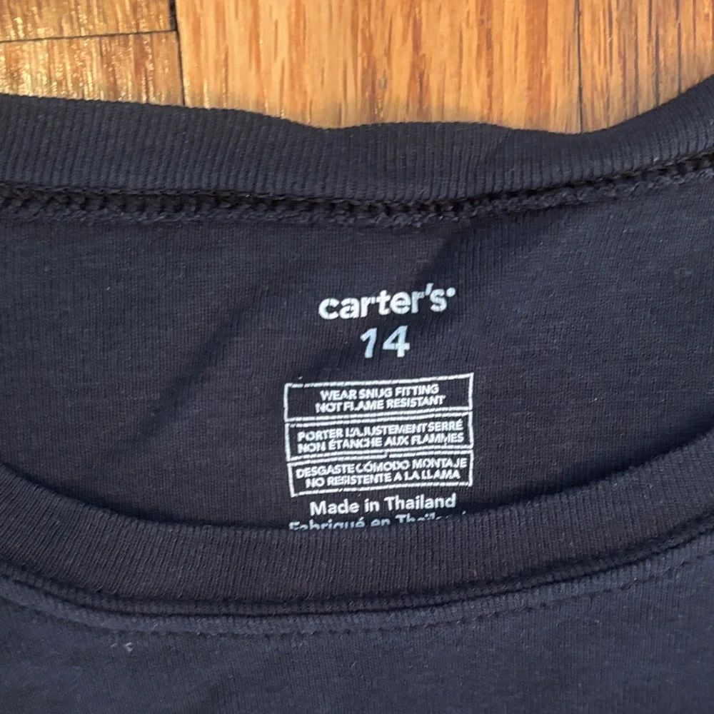 Carter's Black Long Sleeve Top with Graphic